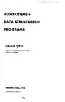 Cover of: Algorithms + data structures=programs by Niklaus Wirth