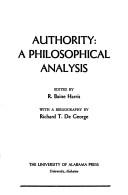 Cover of: Authority by edited by R. Baine Harris ; with bibliography by Richard T. De George.