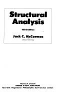 Cover of: Structural analysis by Jack C. McCormac, Jack C. McCormac