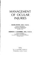 Cover of: Management of ocular injuries