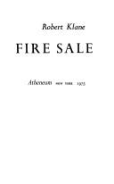 Cover of: Fire sale by Robert Klane