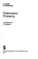 Cover of: Optimization problems by Lothar Collatz