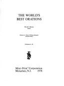 Cover of: The world's best orations. by David J. Brewer