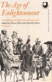 Cover of: The Age of Enlightenment by Simon Eliot, Beverley Stern
