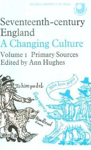Cover of: Seventeenth Century England by Ann Hughes