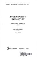 Public policy evaluation by Kenneth M. Dolbeare, John A. Gardiner