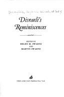Cover of: Disraeli's reminiscences by Benjamin Disraeli