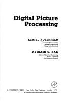 Cover of: Digital picture processing by Azriel Rosenfeld