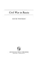 Cover of: Civil War in Russia