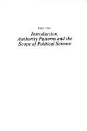 Cover of: Patterns of authority: a structural basis for political inquiry