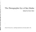 Cover of: photographic eye of Ben Shahn