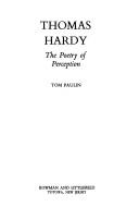 Cover of: Thomas Hardy, the poetry of perception