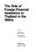 Cover of: The Role of foreign financial assistance to Thailand in the 1980's