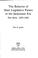 Cover of: The behavior of state legislative parties in the Jacksonian era, New Jersey, 1829-1844