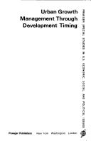 Cover of: Urban growth management through development timing