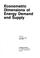 Cover of: Econometric dimensions of energy demand and supply