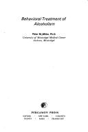 Cover of: Behavioral treatment of alcoholism | Peter M. Miller