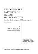 Cover of: Recognizable patterns of human malformation