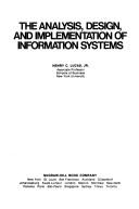 Cover of: The analysis, design, and implementation of information systems by Henry C. Lucas, Henry C. Lucas