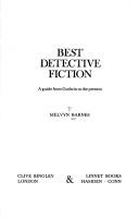Cover of: Best detective fiction: a guide from Godwin to the present