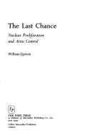 Cover of: The last chance by Epstein, William
