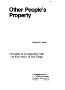 Cover of: Other people's property