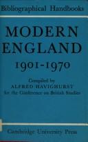 Cover of: Modern England, 1901-1970