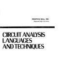 Cover of: Handbook of circuit analysis languages and techniques