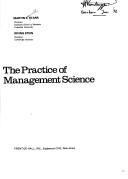 Cover of: The practice of management science