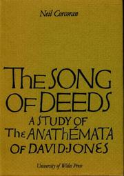Cover of: Song Of Deeds: A Study of the Anathemata of David Jones