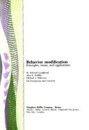 Cover of: Behavior modification: principles, issues, and applications