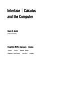 Cover of: Interface: calculus and the computer