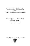 Cover of: An annotated bibliography of French language and literature