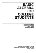 Cover of: Basic algebra for college students