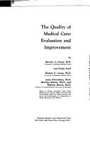 Cover of: The quality of medical care by Beverly C. Payne