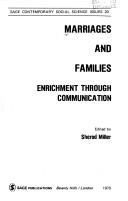 Cover of: Marriages and families by edited by Sherod Miller.