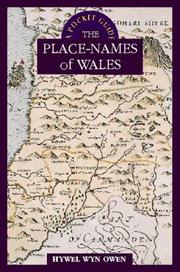 Cover of: Pocket Guide to the Place-names of Wales (University of Wales - Pocket Guide)