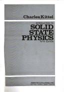 Cover of: Introduction to solid state physics by Charles Kittel