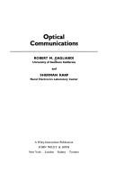 Cover of: Optical communications