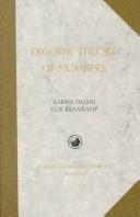 Cover of: theory of algebraic numbers