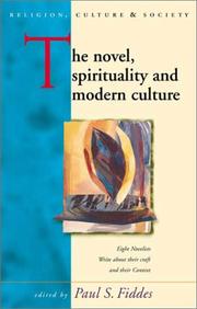 Cover of: The Novel, Spirituality and Modern Culture by Paul S. Fiddes
