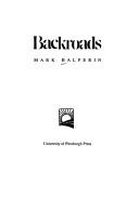 Cover of: Backroads by Mark Halperin