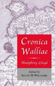 Cover of: Cronica Walliae | Humphrey Llwyd