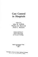 Cover of: Cost control in hospitals