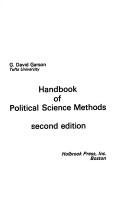 Cover of: Handbook of political science methods