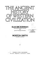 Cover of: The ancient history of Western civilization