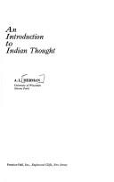 Cover of: An introduction to Indian thought