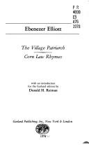 Cover of: The village patriarch: Corn law rhymes