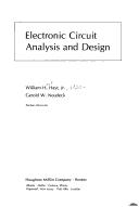 Cover of: Electronic circuit analysis and design by William Hart Hayt
