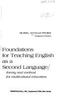 Cover of: Foundations for teaching English as a second language by Muriel Saville-Troike